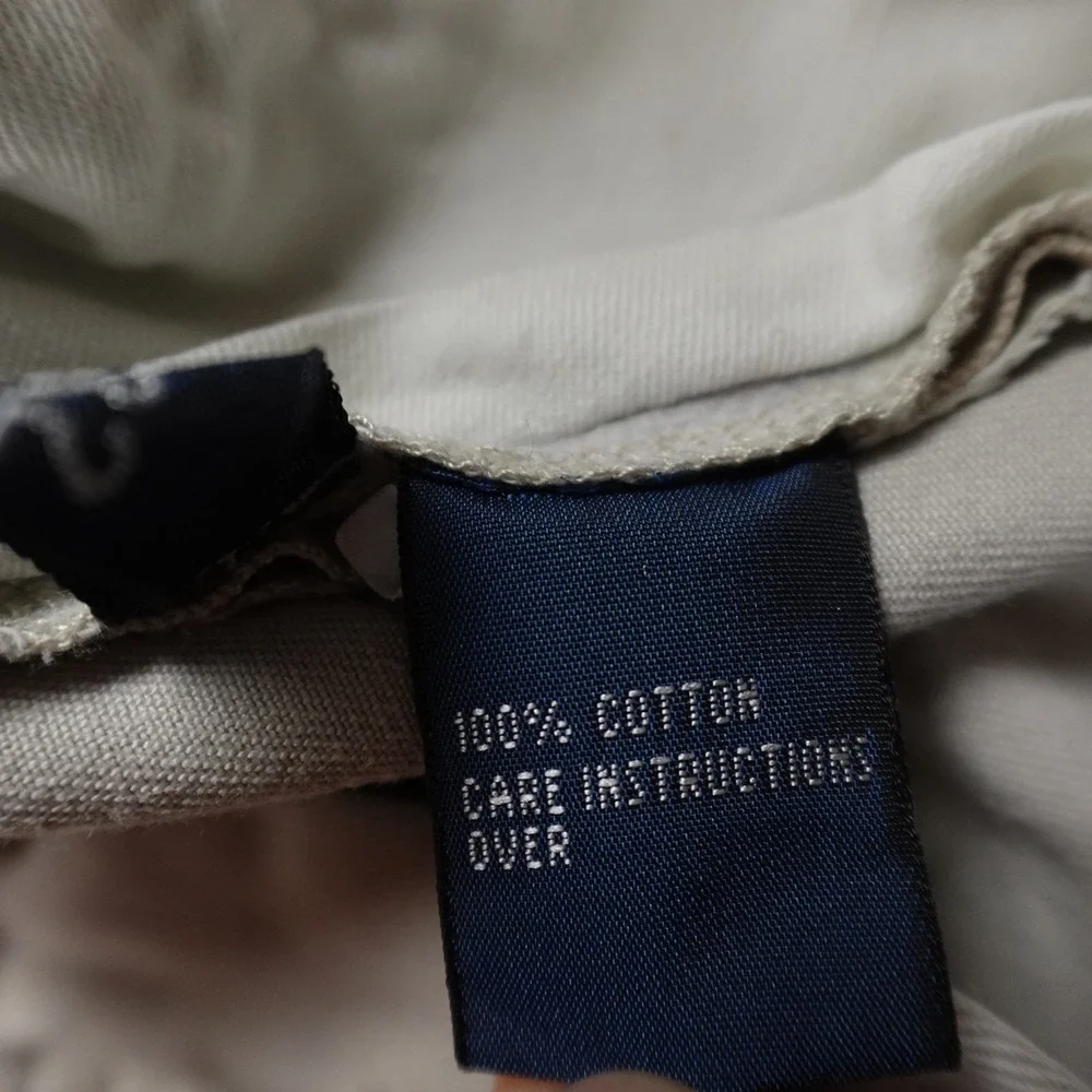 VTG Polo Ralph Lauren Pants Mens 40X32 Beige‎ Prospect Chino Trouser Golf Preppy